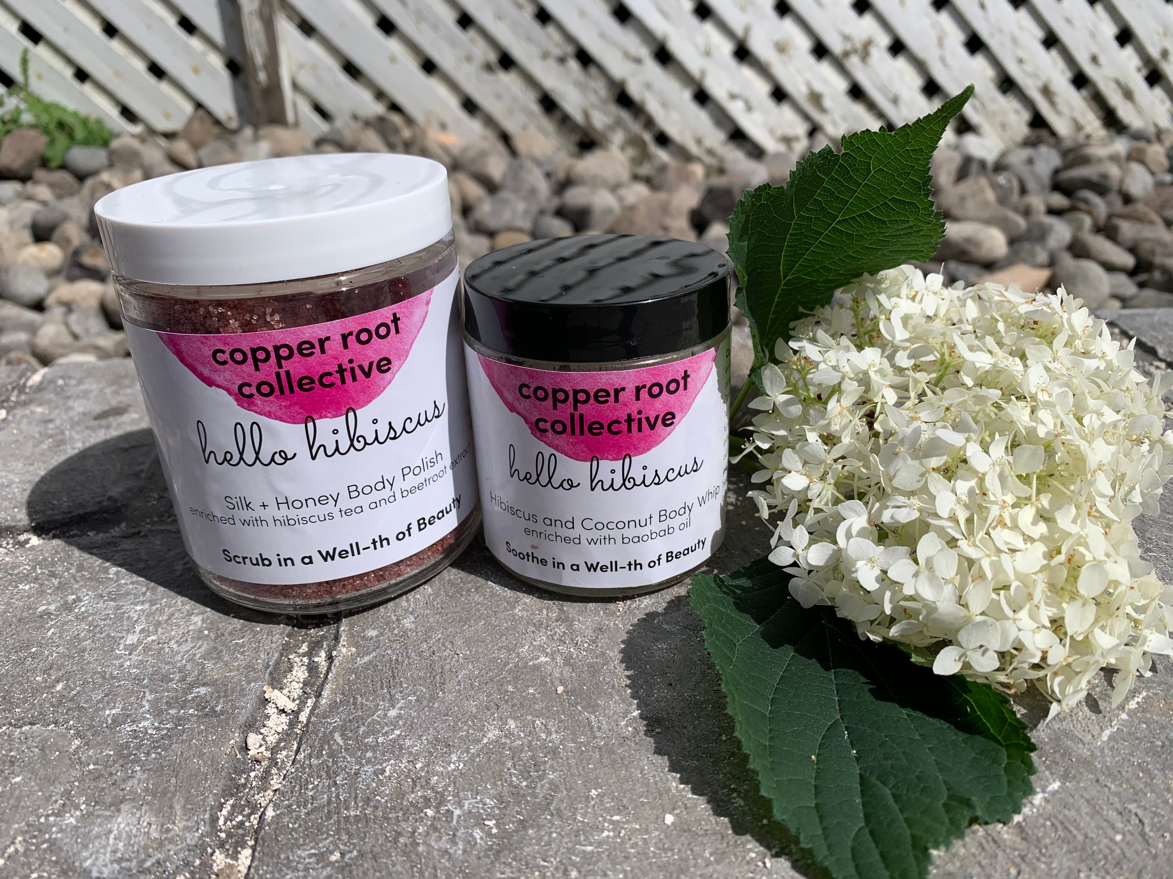 hello hibiscus Lush Coconut body duo